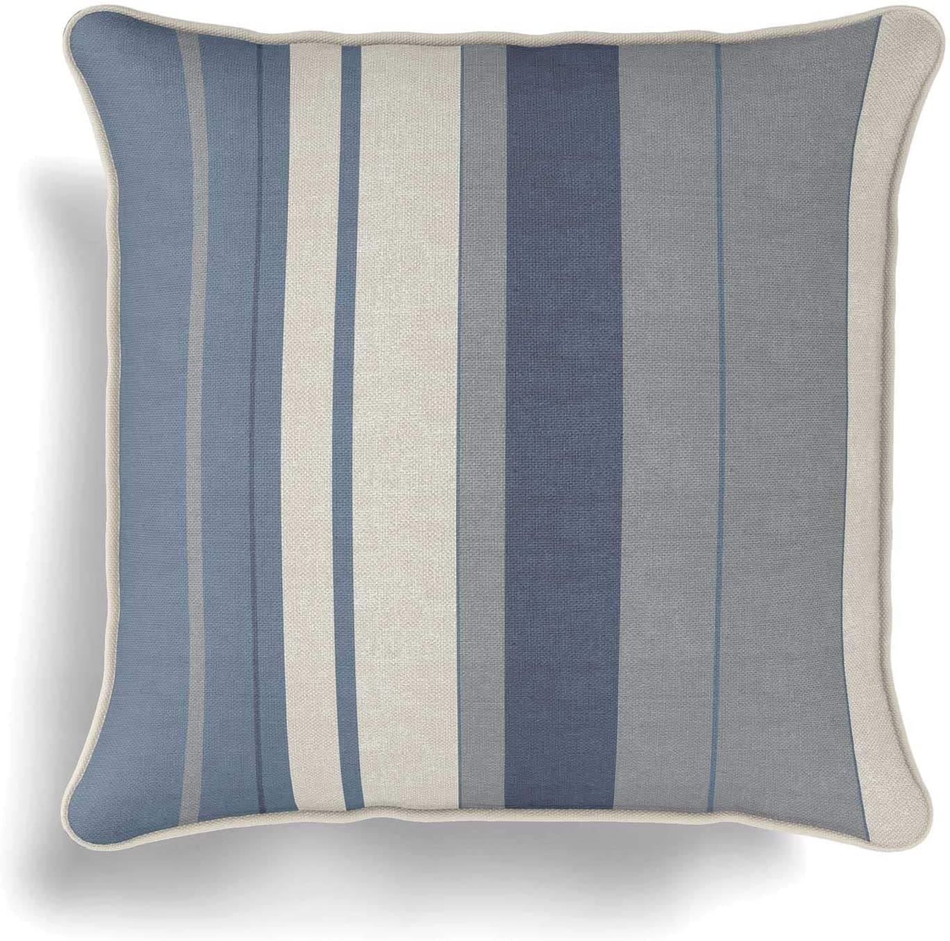 Whitworth Blue Stripe Cushion by Fusion - Image 3