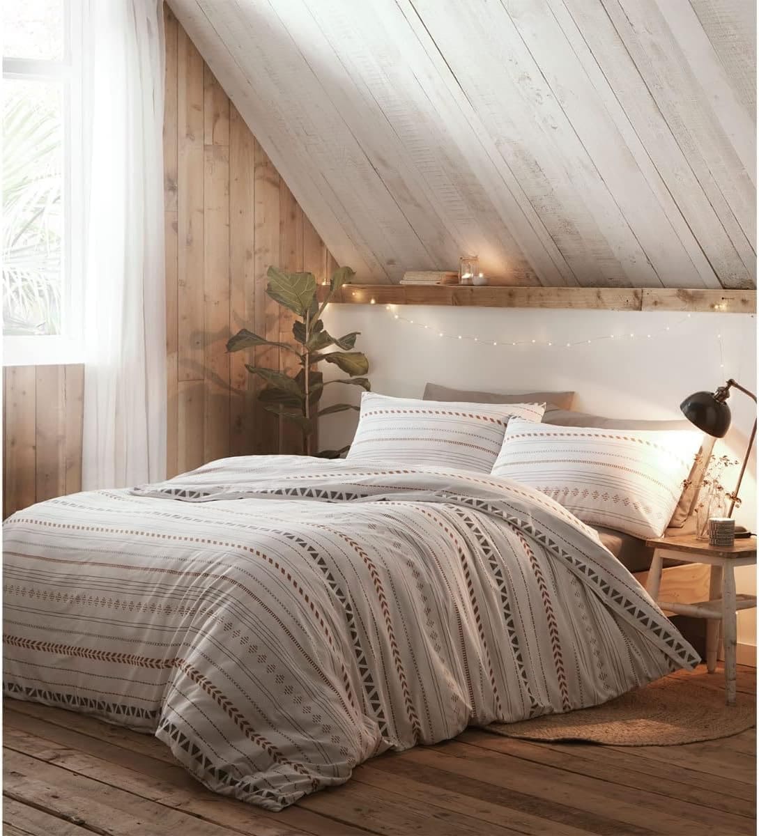 cabin stripe portfolio home king size duvet cover with pillowcases