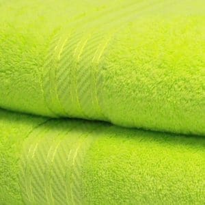 lime green towels uk egyptian cotton with sateen stripe border